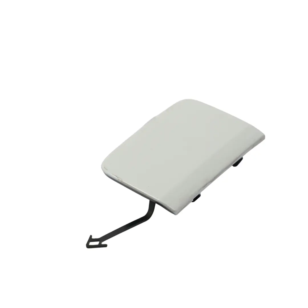 Bumper Towing Hook Eye Cover Glacier White Pearl - S9R to Audi A4 B9 Rear with Part number 8W5807441A Audi A4 B9 Rear Bumper Towing Hook Eye Cover Glacier White Pearl - S9R - SKU 8W5807441A-MGW - Part number 8W5807441A