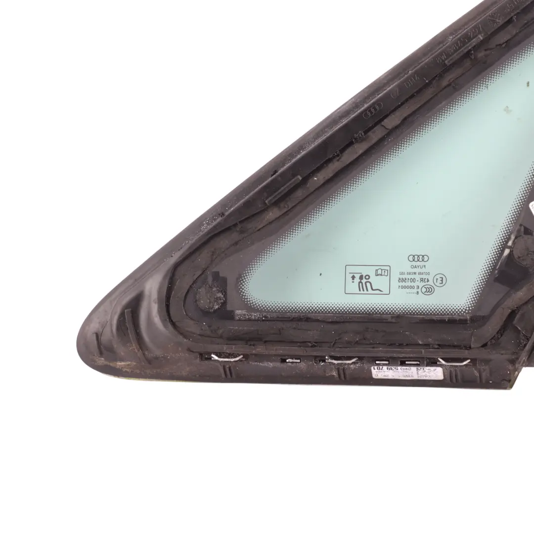 Quarter Triangle Side Window Glass Left N/S AS2 to Audi A4 B9 Rear with Part number 8W5845297D Audi A4 B9 Rear Quarter Triangle Side Window Glass Left N/S AS2 - SKU 8W5845297D-1 - Part number 8W5845297D