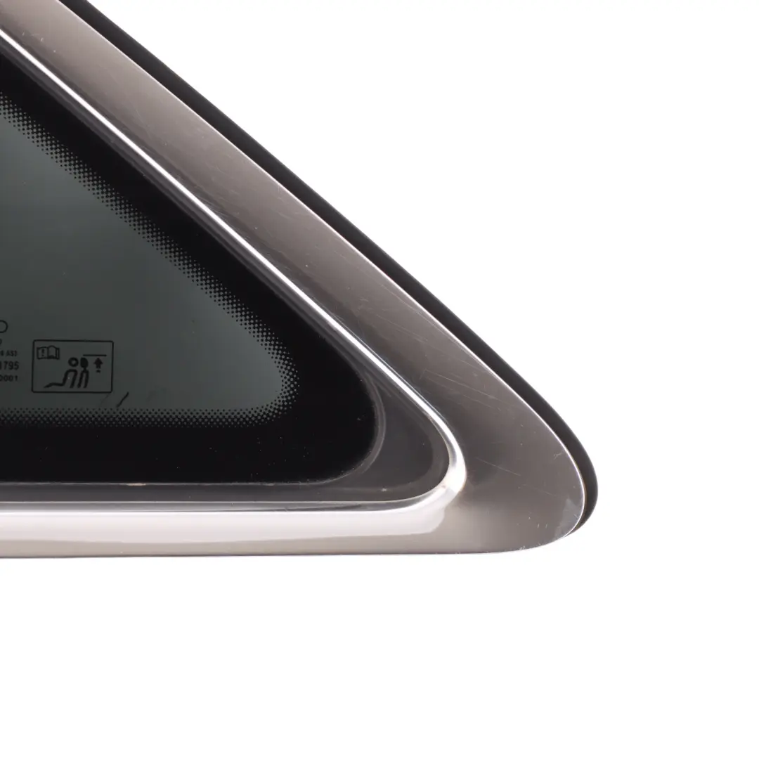Quarter Side Window Glass Left N/S Tinted AS3 to Audi A4 B9 Rear with Part number 8W5845297E Audi A4 B9 Rear Quarter Side Window Glass Left N/S Tinted AS3 - SKU 8W5845297E - Part number 8W5845297E