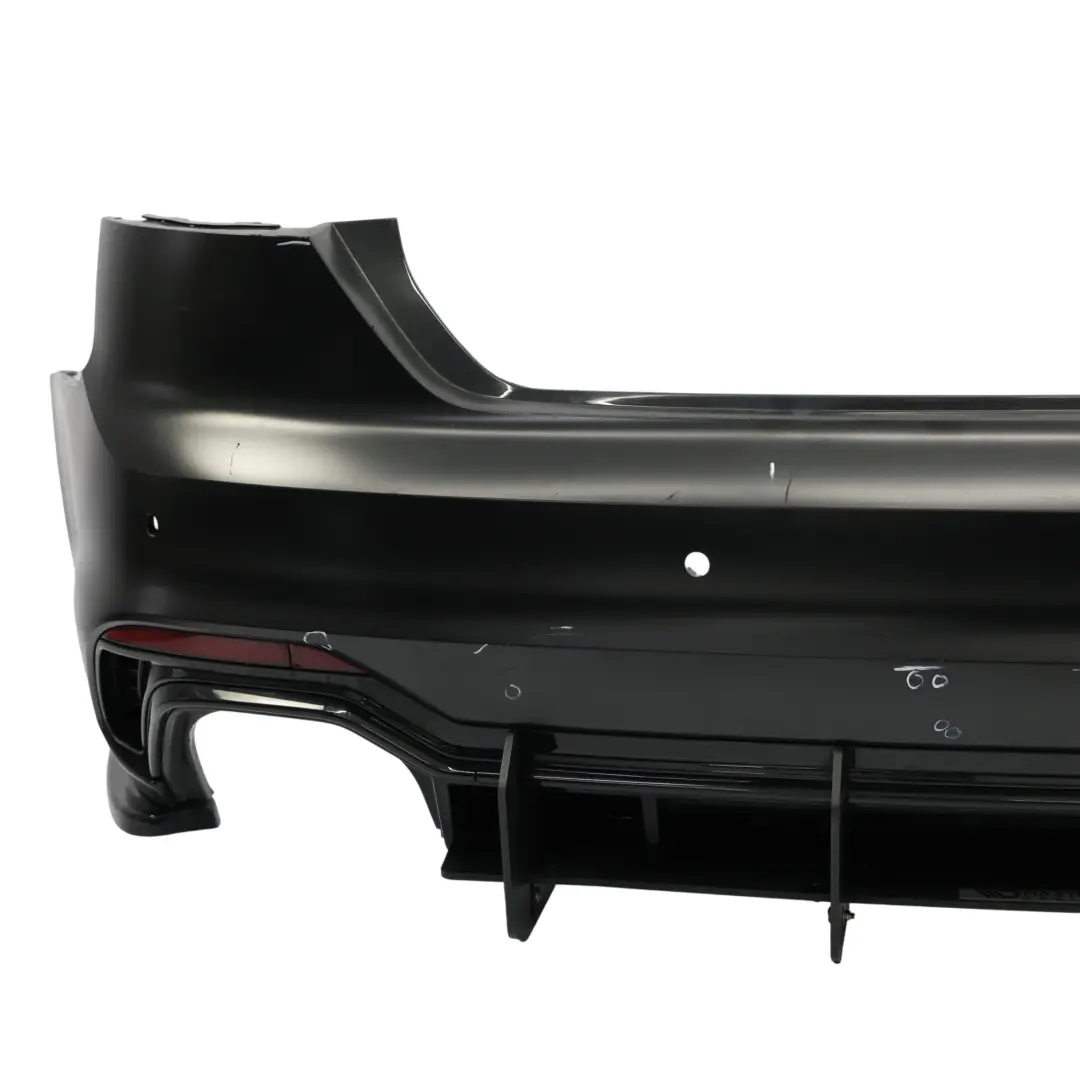 Bumper Trim Panel Maxton Diffuser Mythical Black Metallic - Y9T to Audi RS5 F5 Rear with Part number 8W6807067AC Audi RS5 F5 Rear Bumper Trim Panel Maxton Diffuser Mythical Black Metallic - Y9T - SKU 8W6807067AC-MYB - Part number 8W6807067AC