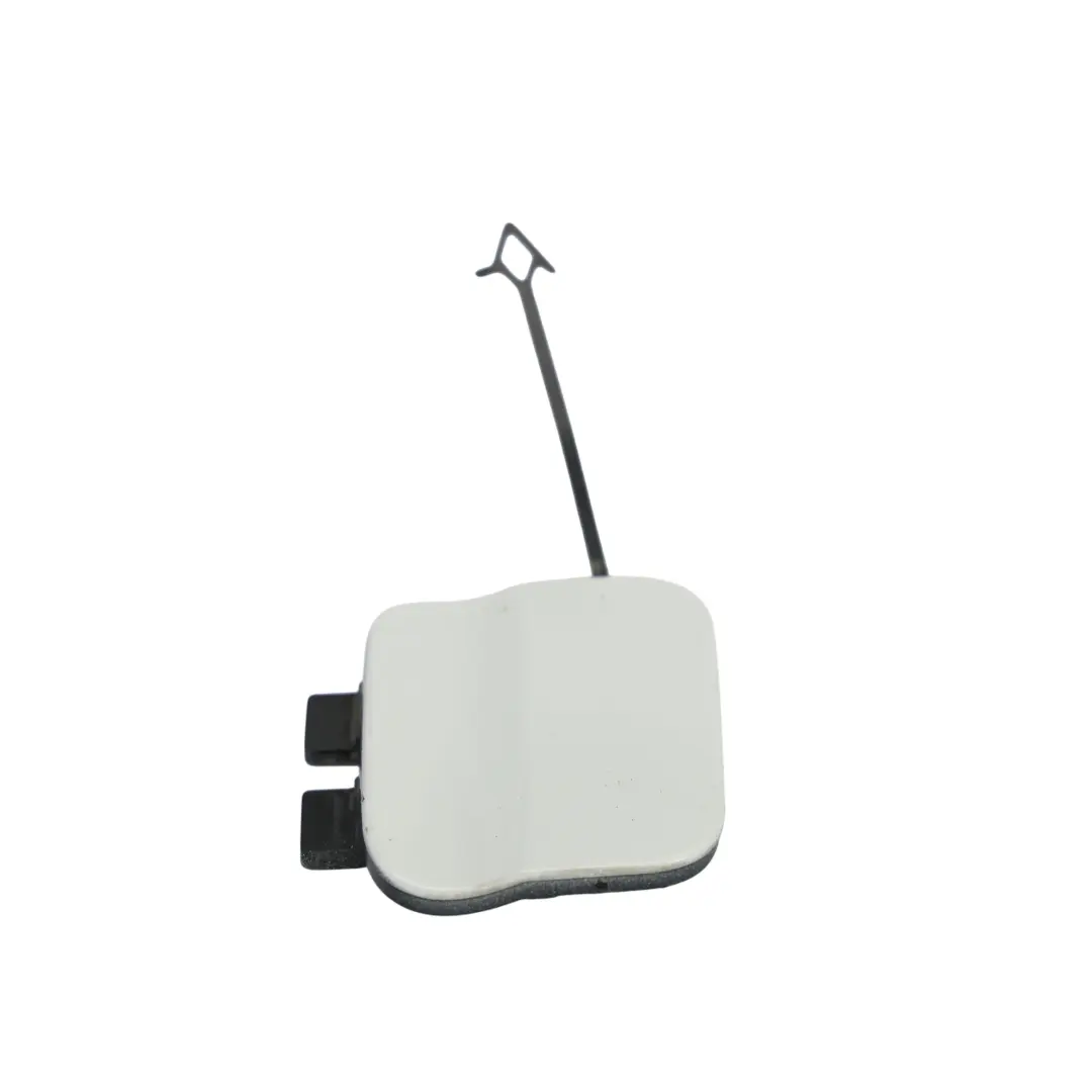 Audi A5 F5 Rear Bumper Towing Hook Eye Cover Glacier White - S9R - SKU 8W6807441A-MGW - Part number 8W6807441A