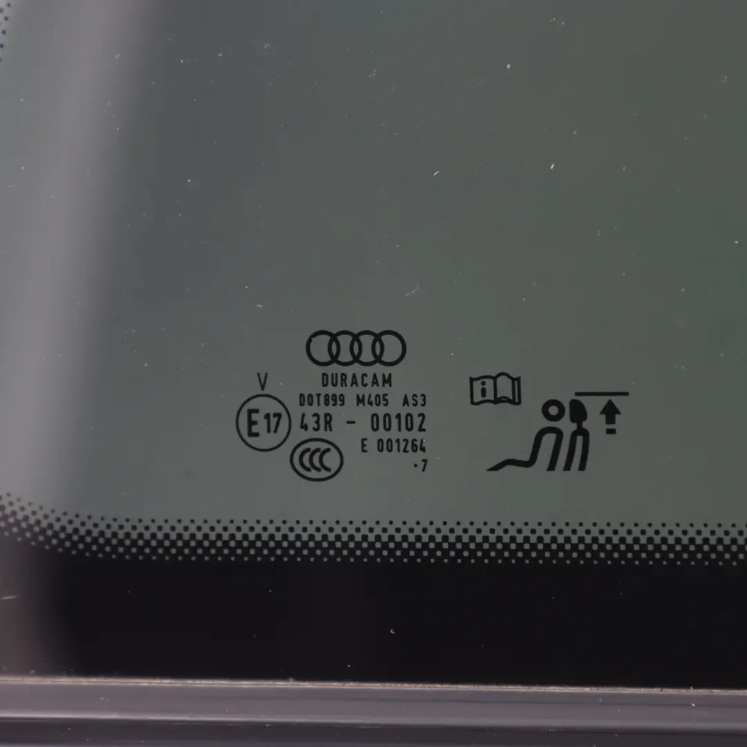 Audi A5 F5 Rear Side Window Glass Tinted AS3 Left N/S - SKU 8W6845297C - Part number 8W6845297C