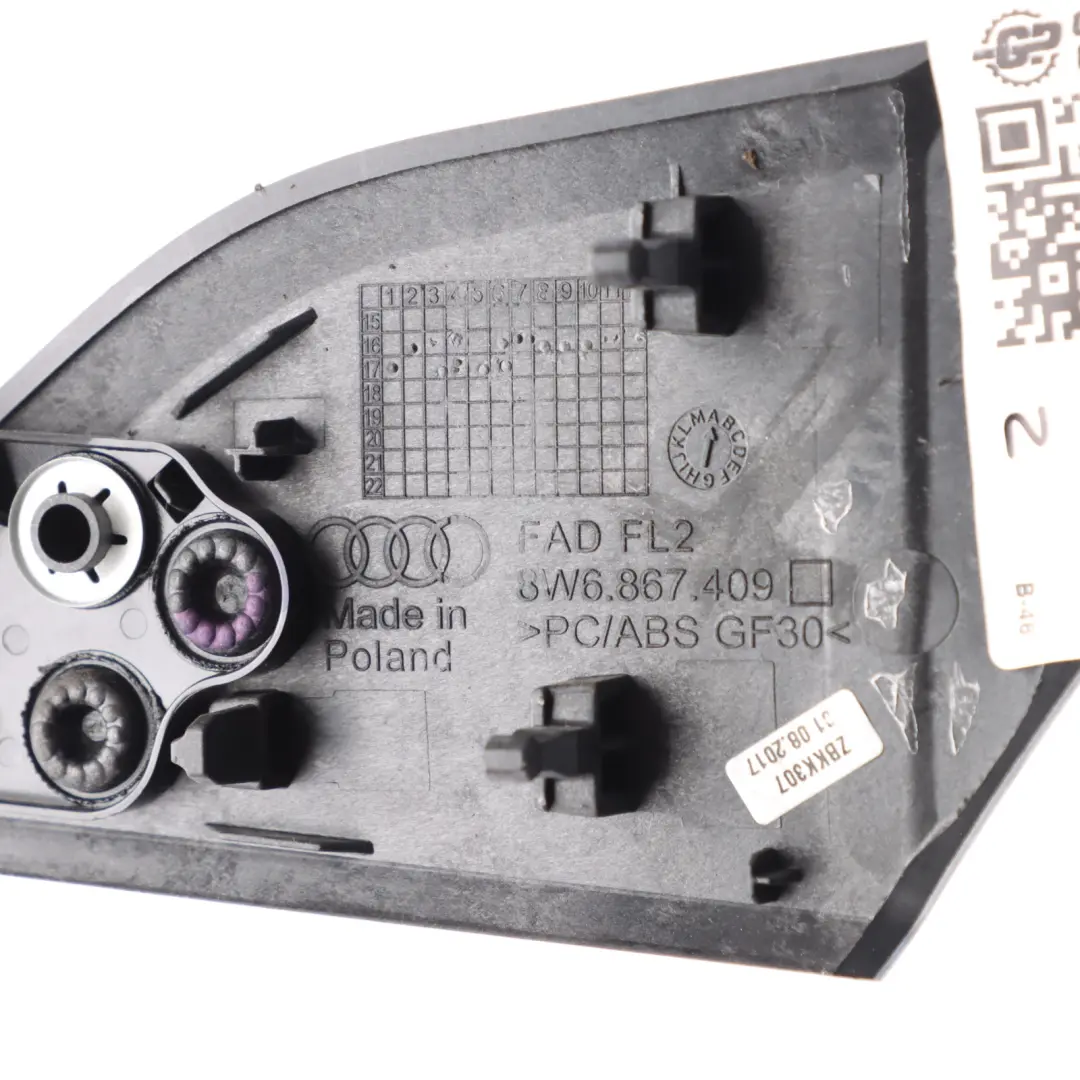 Audi RS5 F5 Door Card Trim Panel Aluminium Carbon Front Left N/S 8W6867409 - SKU 8W6867409M - Part number 8W6867409M