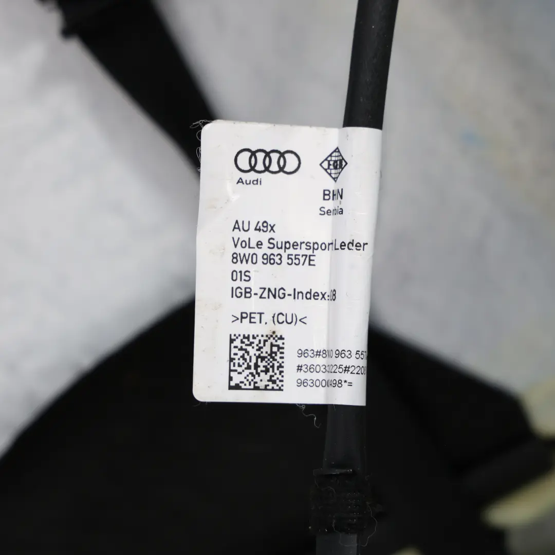 Audi RS5 F5 Sport Sitzrückenlehne Beheizte Abdeckung Schwarz Leder Vorne Links - SKU 8W6881805BF - Teilenummer 8W6881805BF