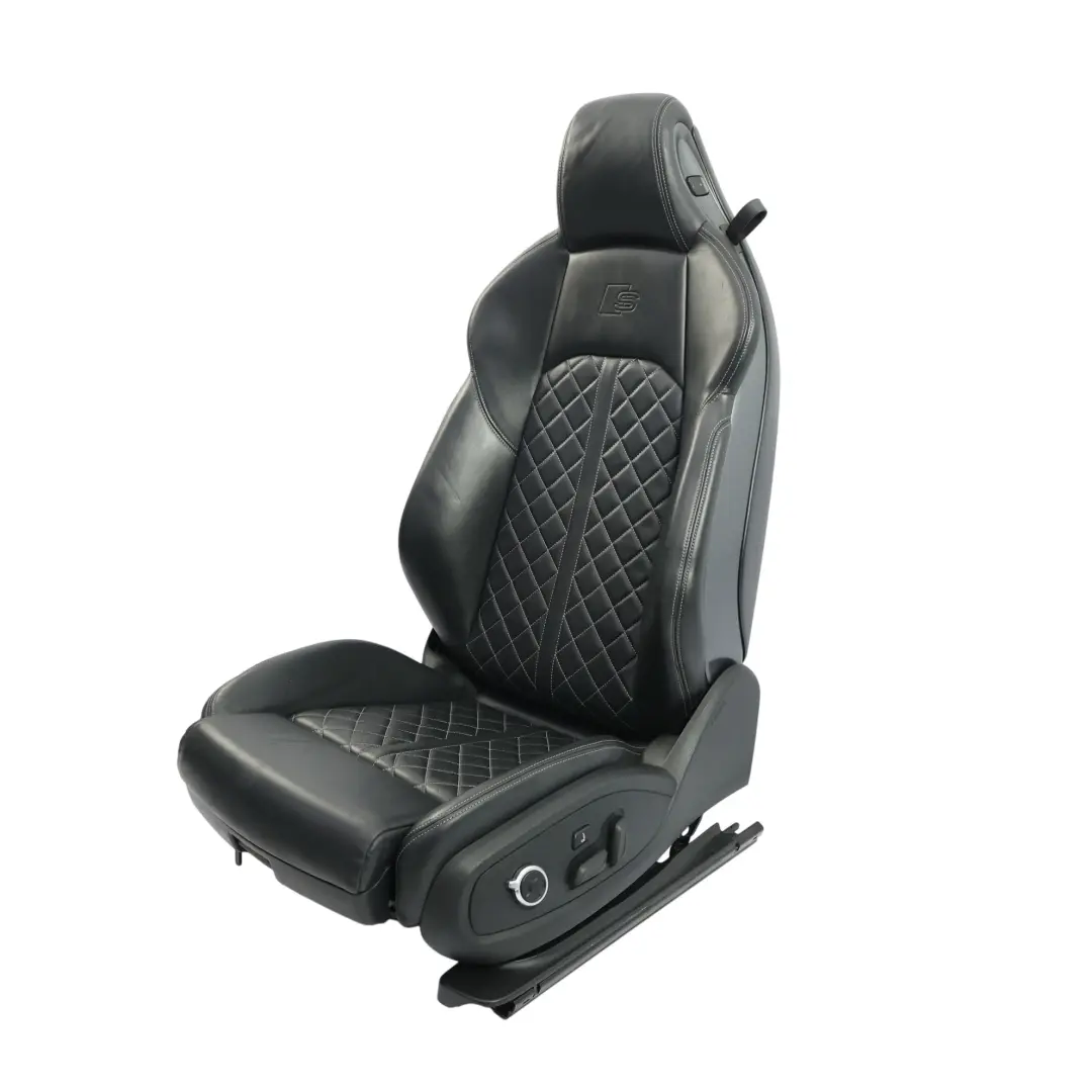 Front Seat Sport Heated Electric Massage Leather Left N/S Soul Black to Audi A5 F5 with Part number 8W6881805BJ Audi A5 F5 Front Seat Sport Heated Electric Massage Leather Left N/S Soul Black - SKU 8W6881805BJ-3 - Part number 8W6881805BJ