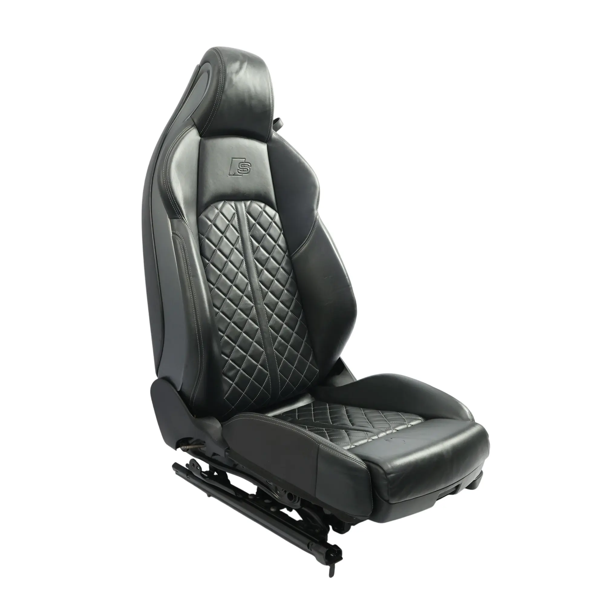 Audi A5 F5 Vorder Sitz Sport Beheizt Elektrisch Massage Leder Links Schwarz