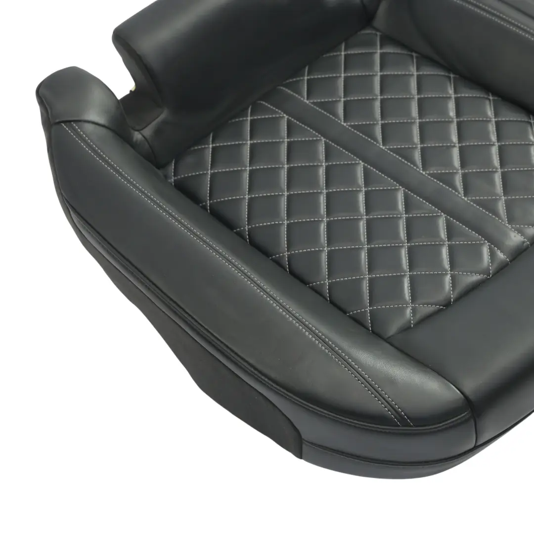 Kanapa Siedzisko Tylne Tył Skóra Czarny Szara Nitka do Audi S5 F5 o numerze 8W6885403Q Audi S5 F5 Kanapa Siedzisko Tylne Tył Skóra Czarny Szara Nitka - SKU 8W6885403Q-1 - Numer Części 8W6885403Q