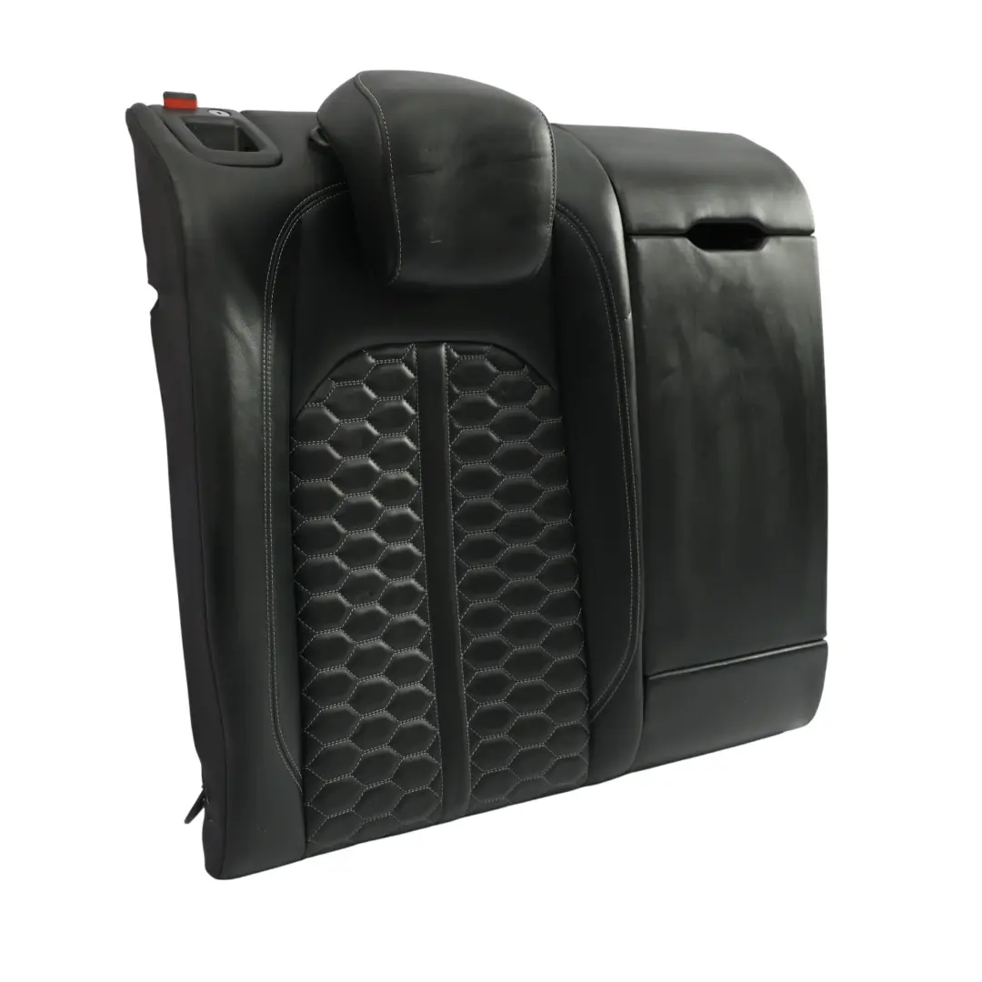 Audi RS5 F5 Coupe Seat Backrest Cover Rear Right O/S Black Leather - SKU 8W6885806S - Part number 8W6885806S