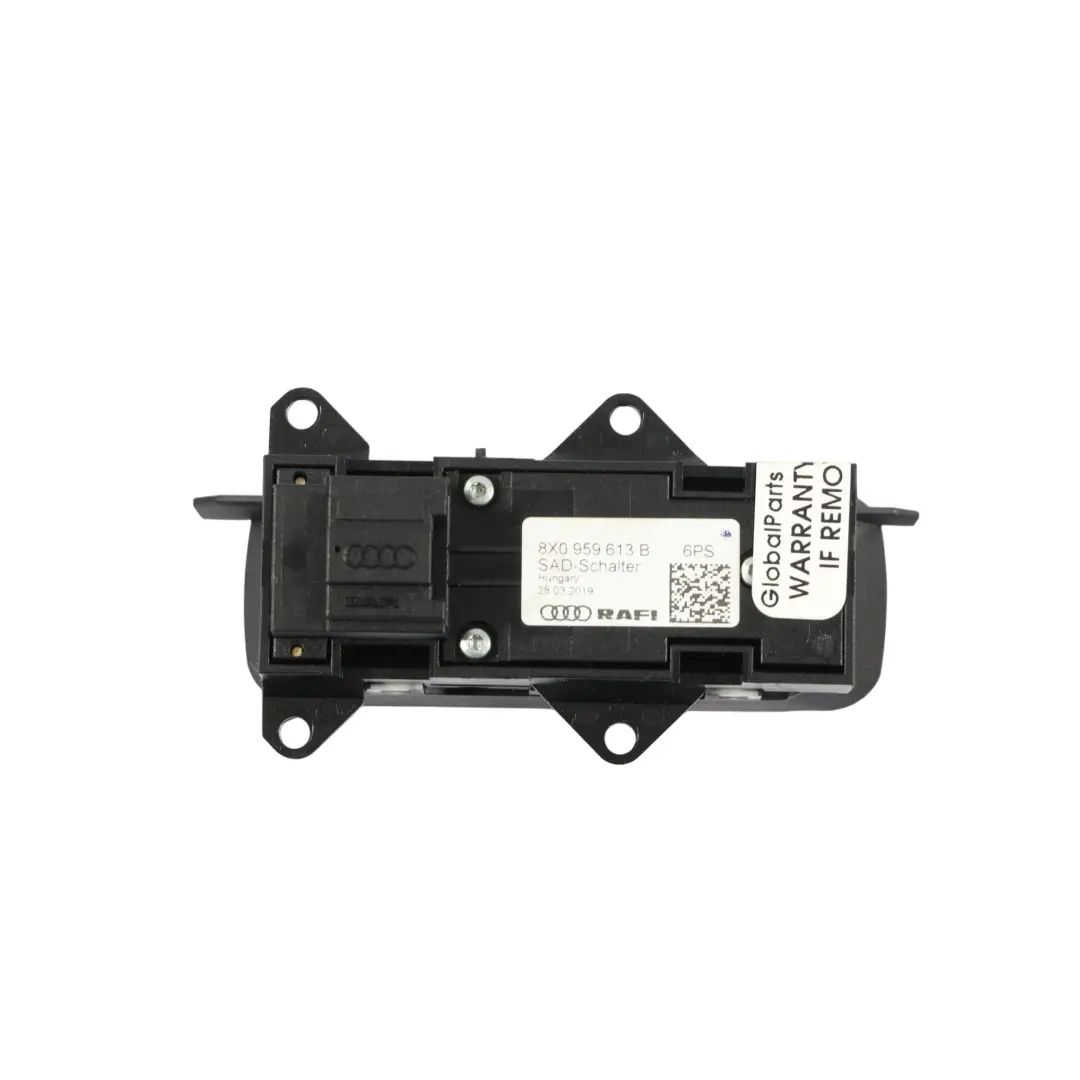Audi A3 S3 Przełącznik Otwierania Dachu Przesuwnego Czarny - SKU 8X0959613B - Numer Części 8X0959613B