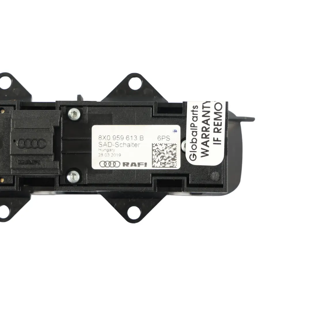 Audi A3 S3 8V Switch Tetto Scorrevole Panoramico Nero - SKU 8X0959613B - Numero di parte 8X0959613B