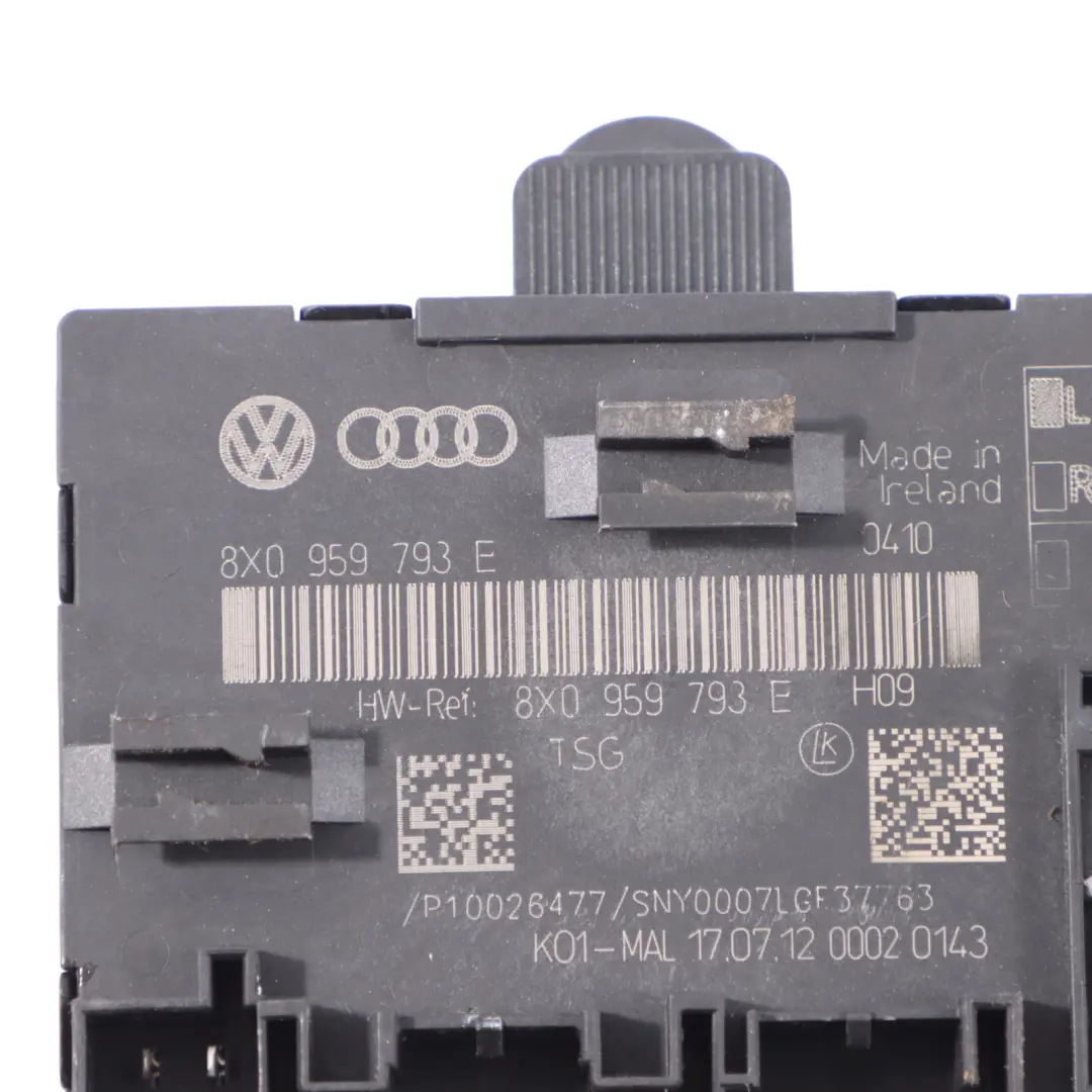 Audi A1 8X Q3 8U Front Door Module Driver's Side Control Unit ECU - SKU 8X0959793E - Part number 8X0959793E