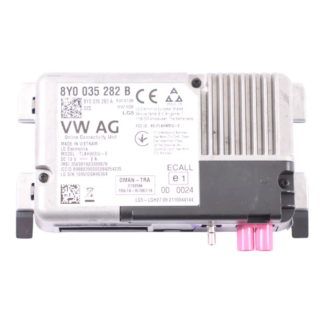 8Y Module De Commande De Service En Ligne pour Audi A3 S3 RS3 à propos du numéro de pièce 8Y0035282B Audi A3 S3 RS3 8Y Module De Commande De Service En Ligne - SKU 8Y0035282B - Numéro de pièce 8Y0035282B