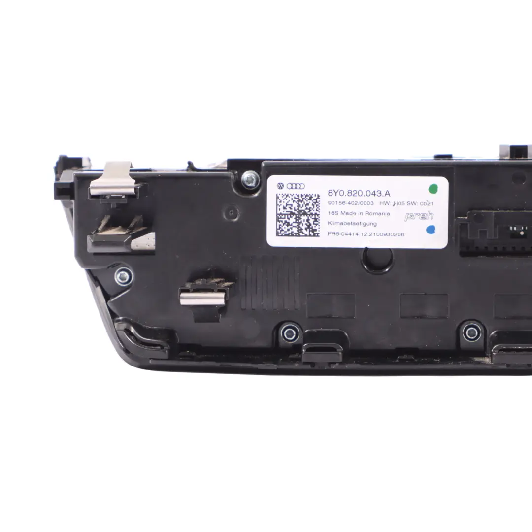 Audi A3 S3 RS3 8Y Air Conditioning Panel Heater Climate Control Unit - SKU 8Y0820043A - Part number 8Y0820043A