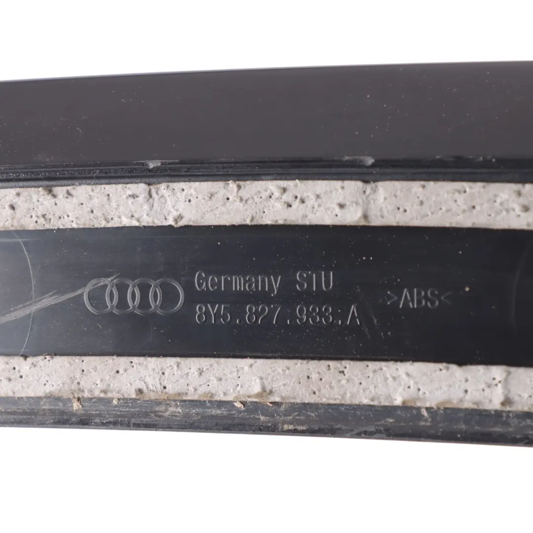 Audi A3 RS3 8Y Boot Tailgate Trunk Lid Rear Spoiler Trim Panel Black - SKU 8Y5827933A - Part number 8Y5827933A