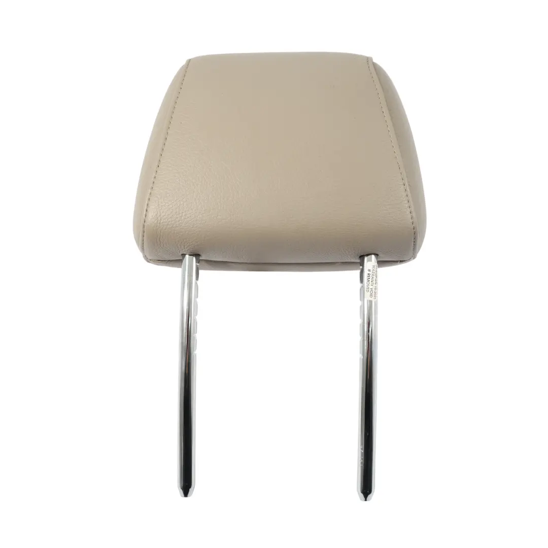 Front Seat Leather Headrest Beige Left Right N/O/S to BMW E81 E87 LCI with Part number 9124769 BMW E81 E87 LCI Front Seat Leather Headrest Beige Left Right N/O/S - SKU 9124769 - Part number 9124769