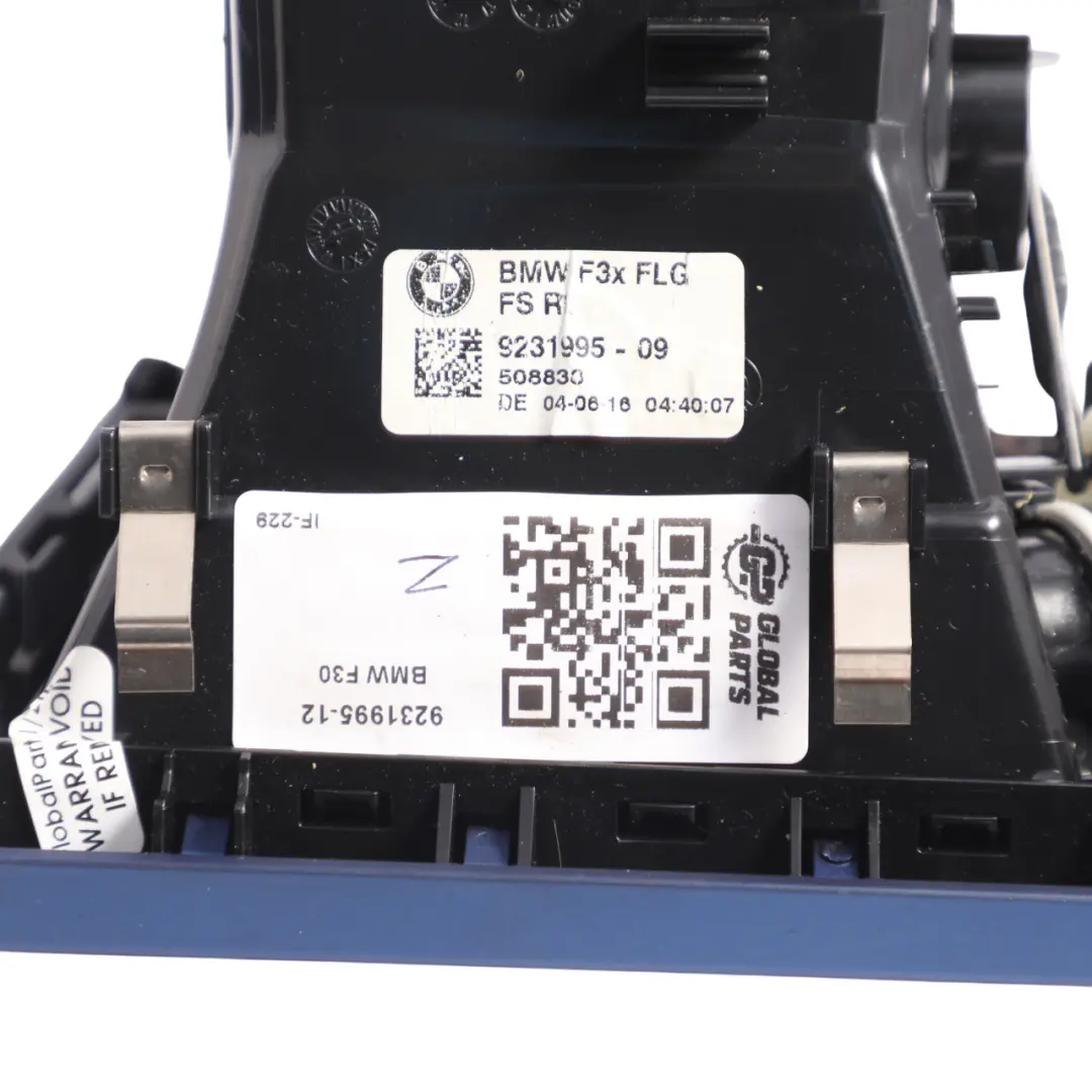 BMW F30 F31 F32 Kratka Wlotu Powietrza Prawy Przód Prawa Przednia - SKU 9231995-12 - Numer Części 9231995