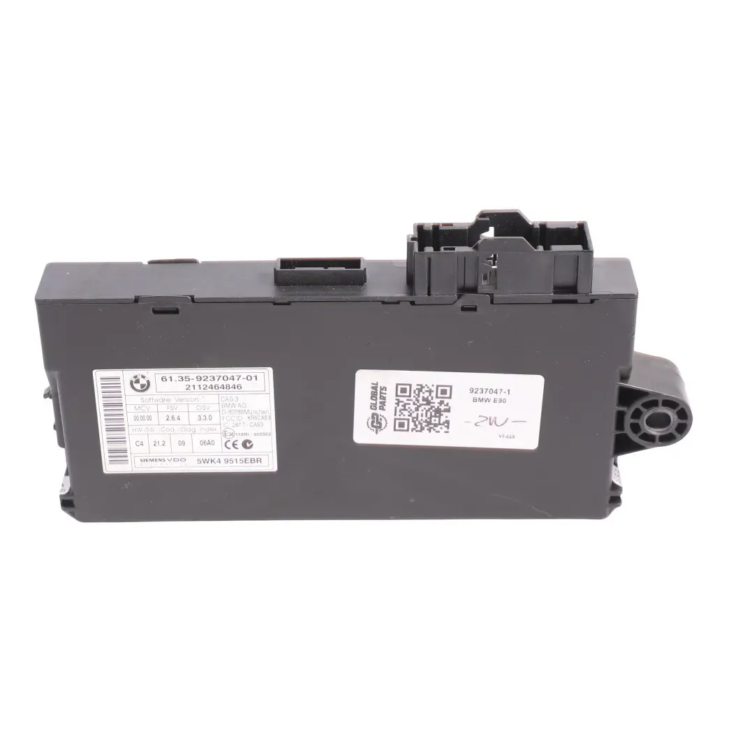 BMW E60 E87 E90 CAS 3 ECU Unità di controllo Modulo di lettura chiave 9237047