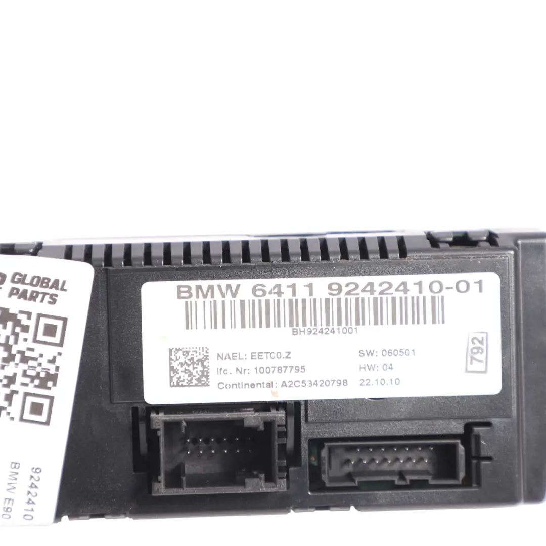 BMW E81 E87 E90 E91 E92 Controllo automatico dell'aria condizionata - SKU 9242410 - Numero di parte 9242410