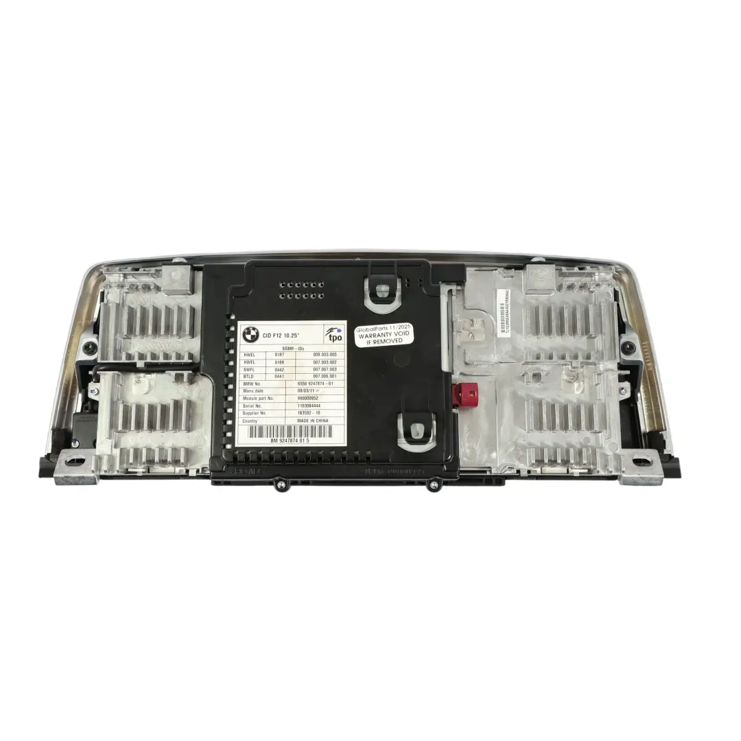 BMW F06 F12 F13 Écran D'Affichage Central D'Informations CIC Navigation - SKU 9247874-2 - Numéro de pièce 9247874