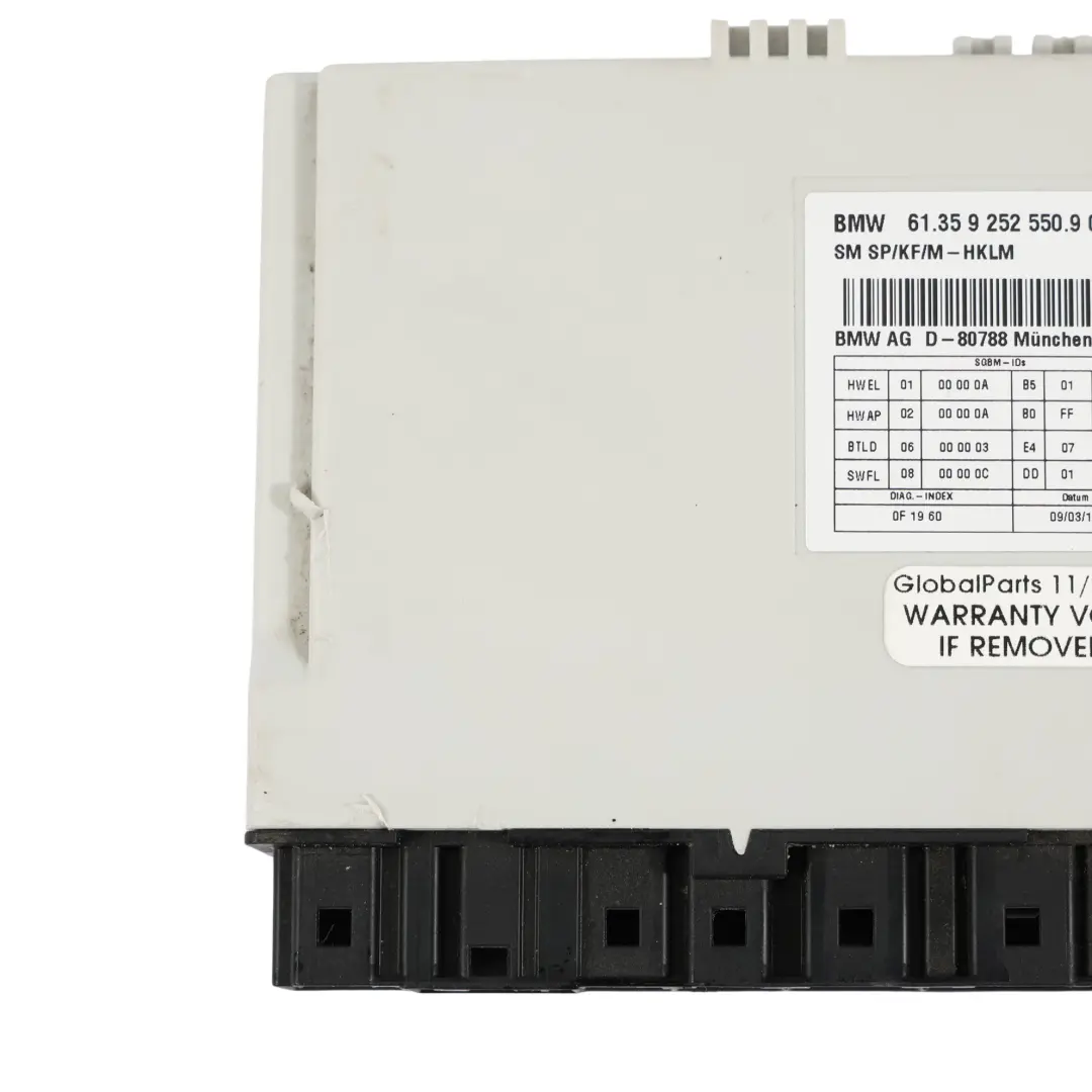 Módulo De Control Del Asiento Delantero ECU para BMW F10 F12 F20 F21 F22 F30 con número de pieza 9252550 BMW F10 F12 F20 F21 F22 F30 Módulo De Control Del Asiento Delantero ECU - SKU 9252550 - Número de pieza 9252550