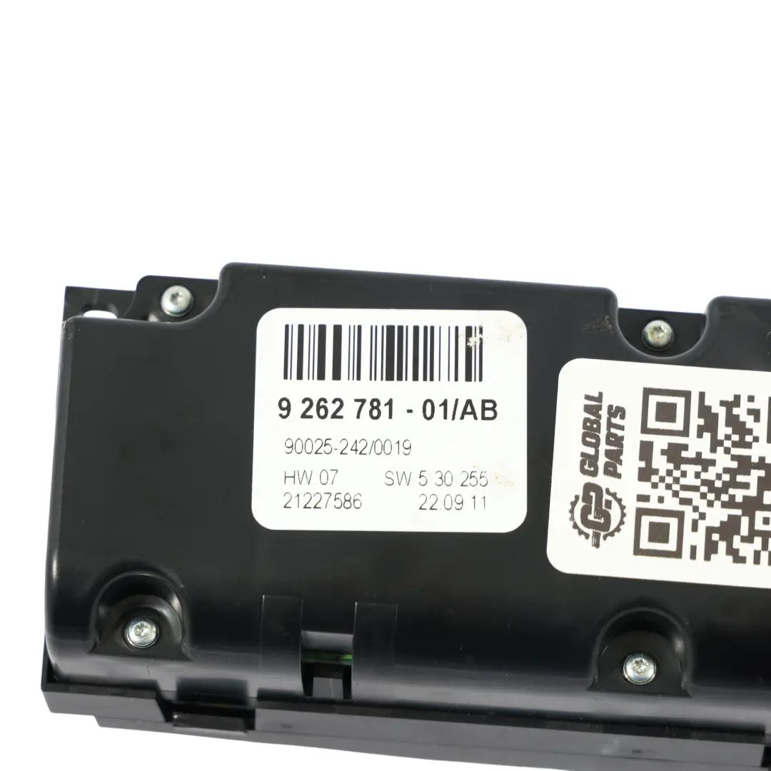 A/C Pannello Controllo Aria Condizionata Unità Alta per BMW X5 X6 E70 E71 con numero di parte 9262781 BMW X5 X6 E70 E71 A/C Pannello Controllo Aria Condizionata Unità Alta - SKU 9262781-1 - Numero di parte 9262781