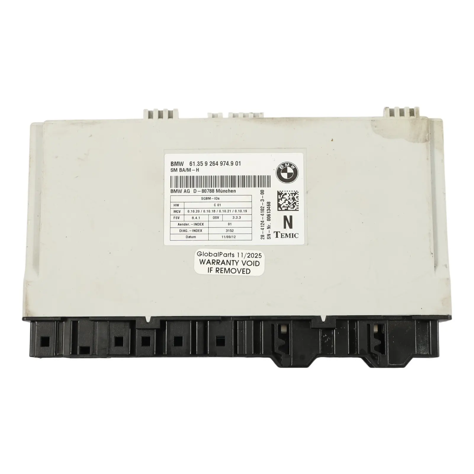 BMW E81 E82 E87 E88 E90 E91 Module Commande Siège Avant 9264974