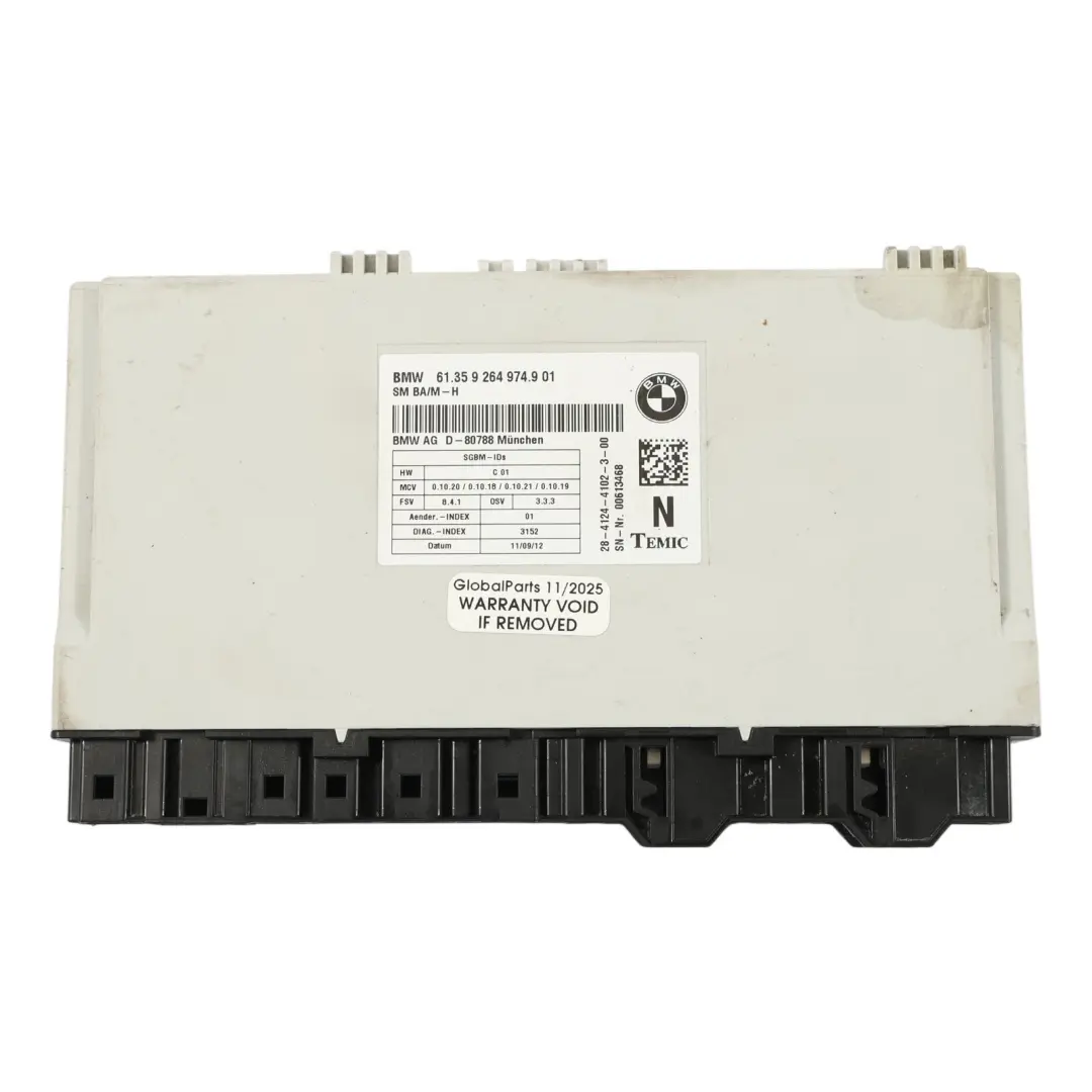 Modulo Di Controllo Sedili Anteriori per BMW E81 E82 E87 E88 E90 E91 con numero di parte 9264974 BMW E81 E82 E87 E88 E90 E91 Modulo Di Controllo Sedili Anteriori - SKU 9264974 - Numero di parte 9264974