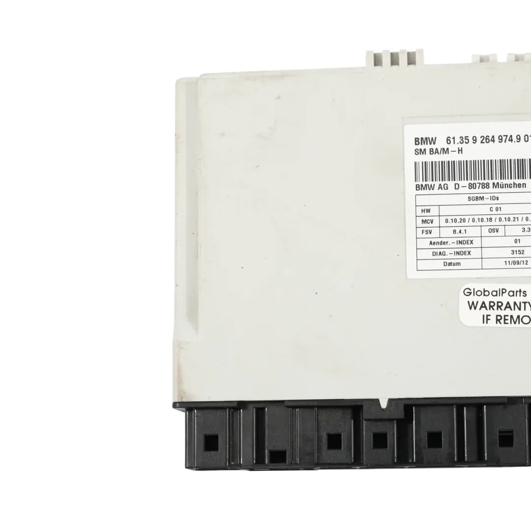 BMW E81 E82 E87 E88 E90 E91 Vordersitz Steuer Modul - SKU 9264974 - Teilenummer 9264974