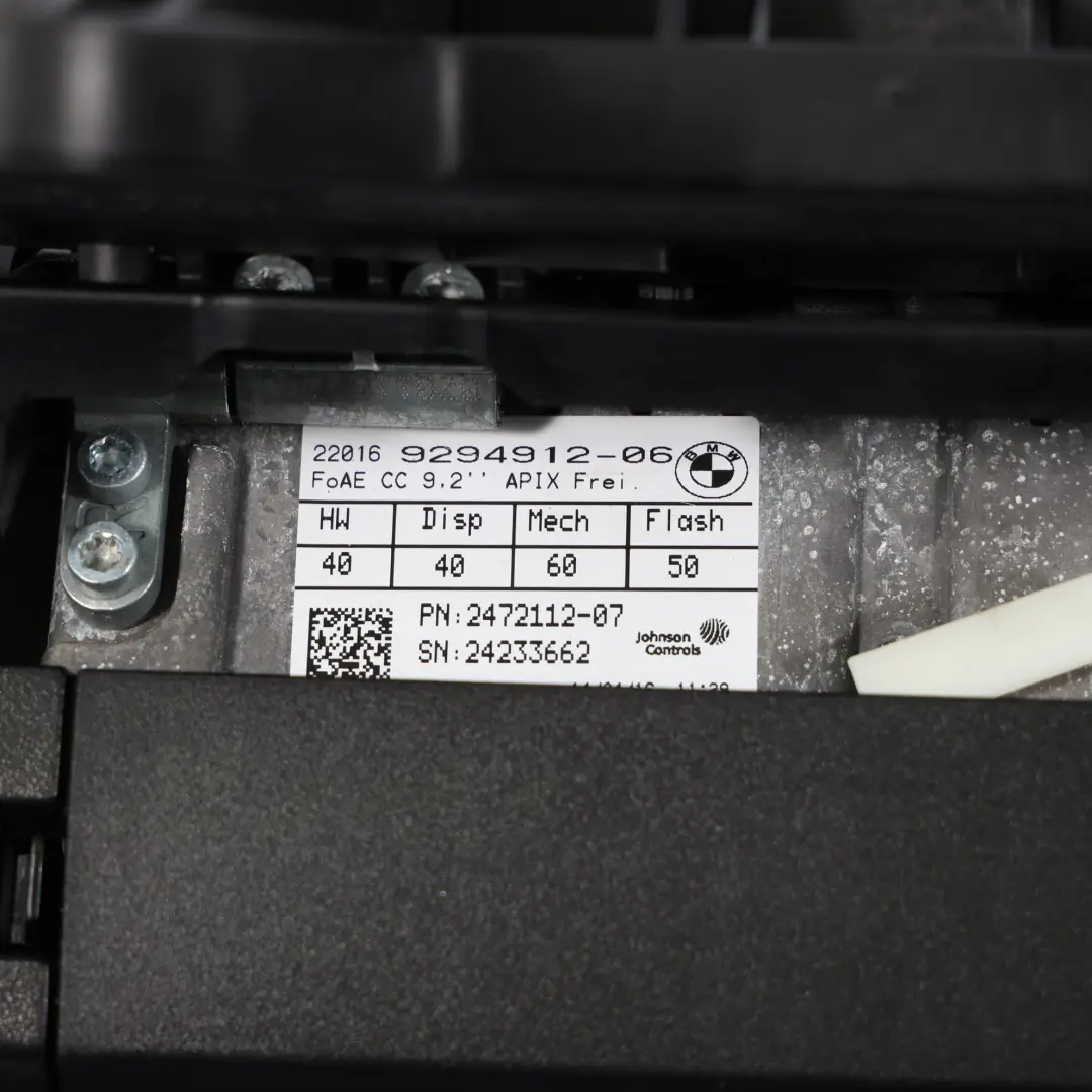 Bildschirm Display Set Den Fondraum für BMW F10 F11 X5 F15 X6 F16 mit Teilenummer 9294912 BMW F10 F11 X5 F15 X6 F16 Bildschirm Display Set Den Fondraum - SKU 9294912 - Teilenummer 9294912