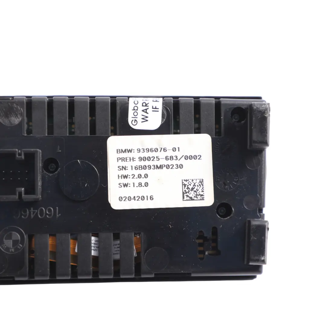 BMW X5 F15 X6 F16 Heater A/C Climate Seat Heating Control Panel Switch - SKU 9396076 - Part number 9396076