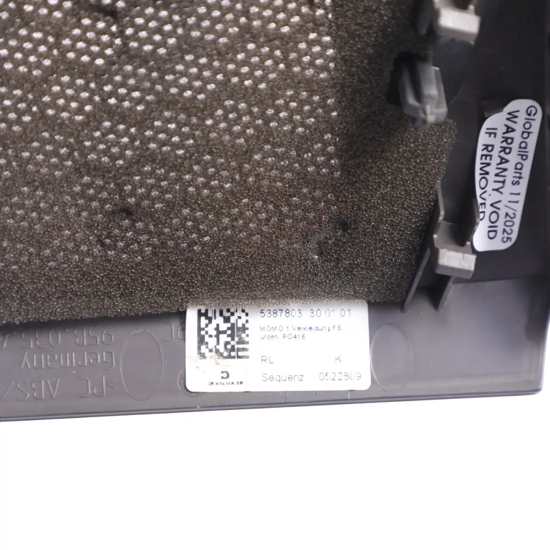 Porsche Macan 95B Interior Dashboard Loudspeaker Cover Trim Right O/S - SKU 95B035406A - Part number 95B035406A