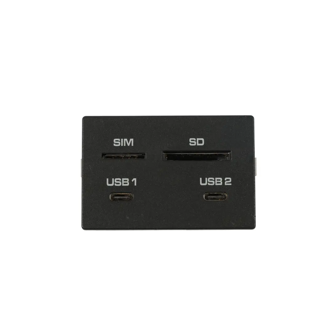 Porsche Macan 95B USB SD SIM Karten Modul Multimedia Leser Port - SKU 95B035736A - Teilenummer 95B035736A