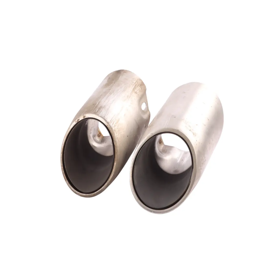Exhaust Tailpipe Tip Set X4 95B253682C to Porsche Macan 95B Rear with Part number 95B253681D Porsche Macan 95B Rear Exhaust Tailpipe Tip Set X4 95B253682C - SKU 95B253681D - Part number 95B253681D