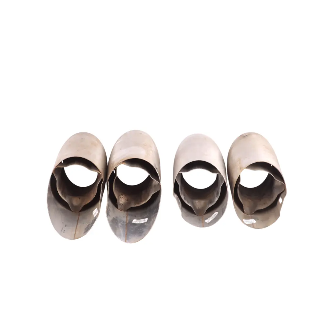 Exhaust Tailpipe Tip Set X4 95B253682C to Porsche Macan 95B Rear with Part number 95B253681D Porsche Macan 95B Rear Exhaust Tailpipe Tip Set X4 95B253682C - SKU 95B253681D - Part number 95B253681D