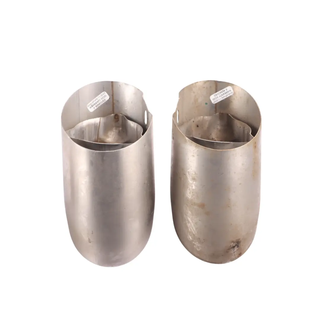 Exhaust Tailpipe Tip Set X4 95B253682C to Porsche Macan 95B Rear with Part number 95B253681D Porsche Macan 95B Rear Exhaust Tailpipe Tip Set X4 95B253682C - SKU 95B253681D - Part number 95B253681D