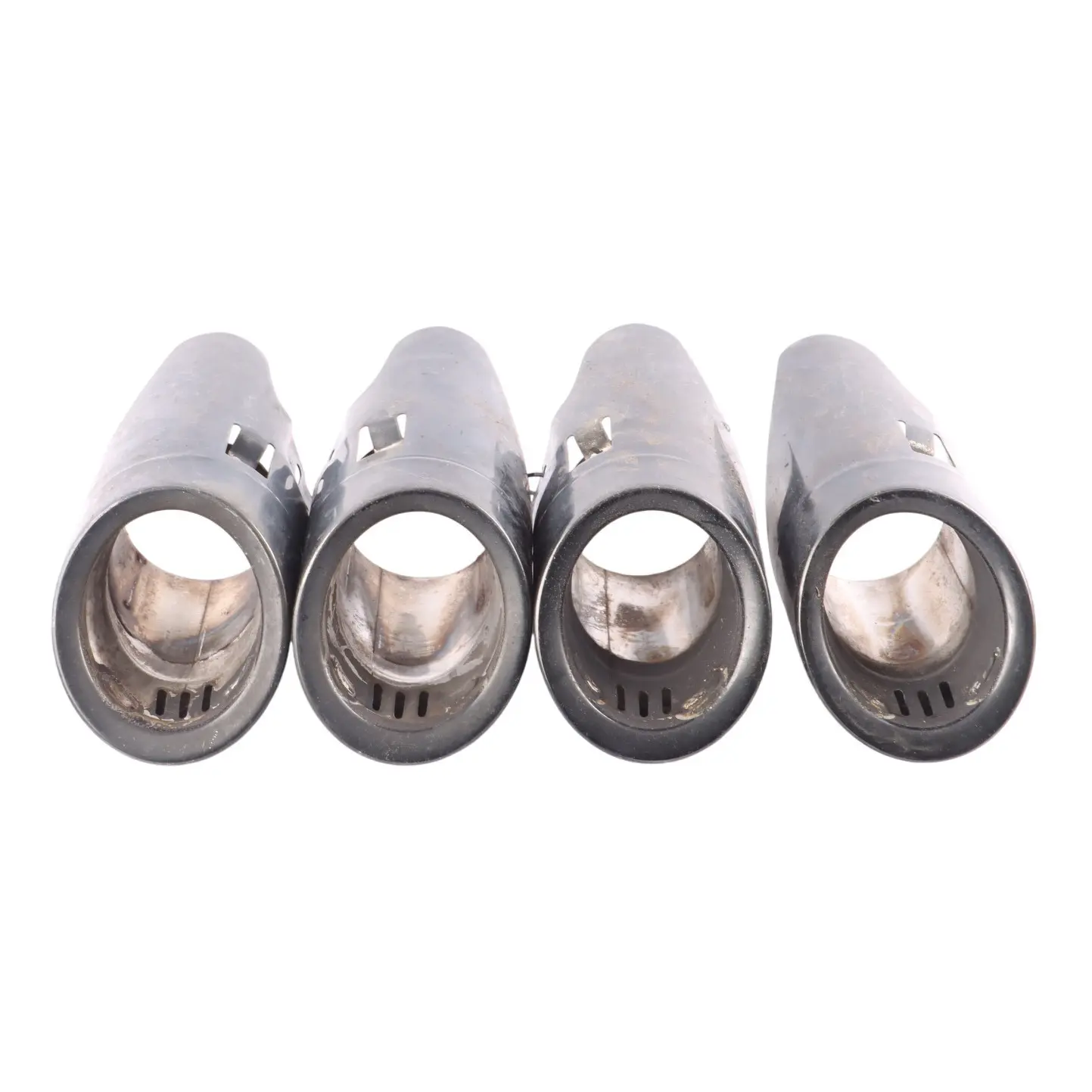 Porsche Macan 95B Rear Exhaust Tailpipe Black Tip Set X4 95B253681M 95B253682M