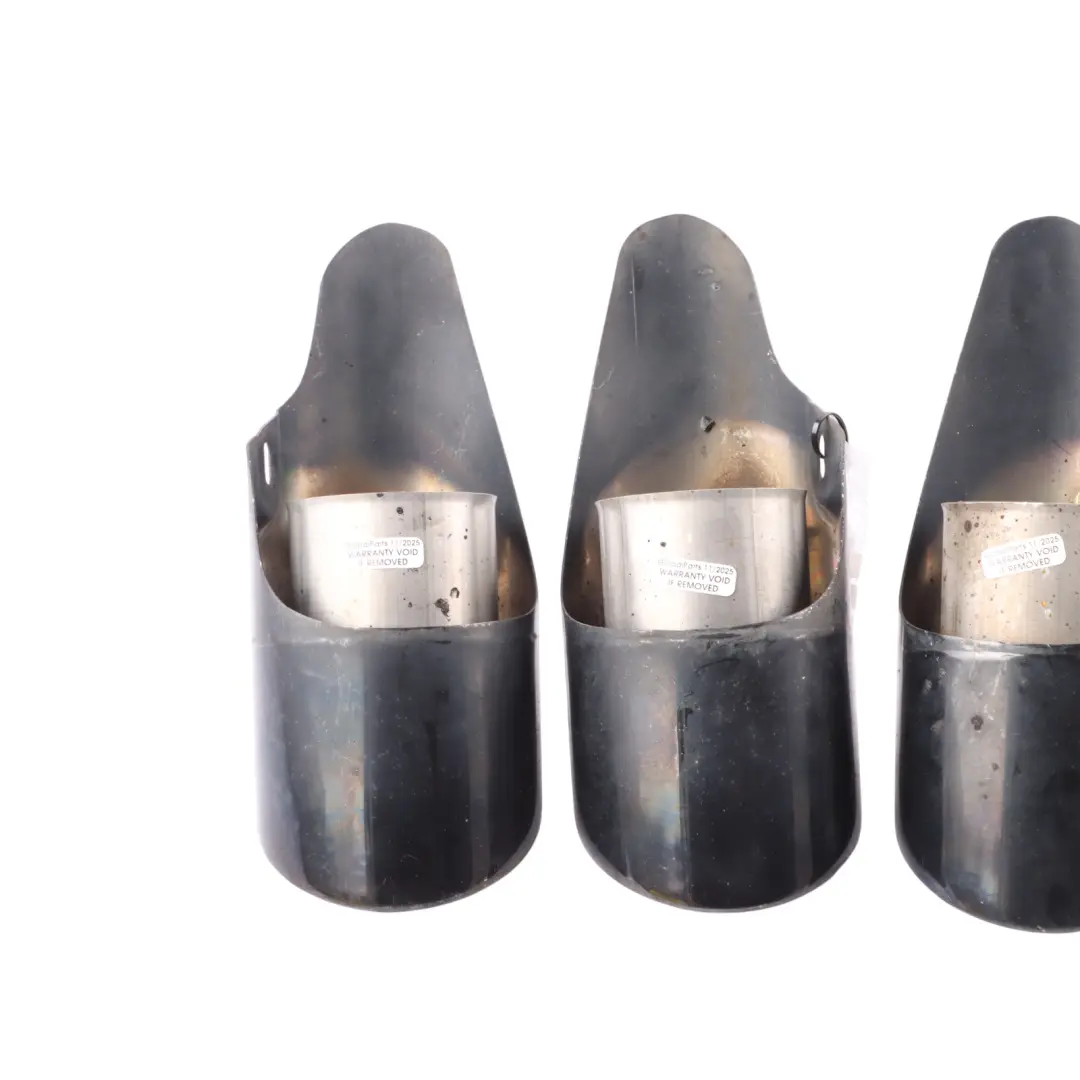 Exhaust Tailpipe Black Tip Set X4 95B253682M to Porsche Macan 95B Rear with Part number 95B253681M Porsche Macan 95B Rear Exhaust Tailpipe Black Tip Set X4 95B253682M - SKU 95B253681M - Part number 95B253681M