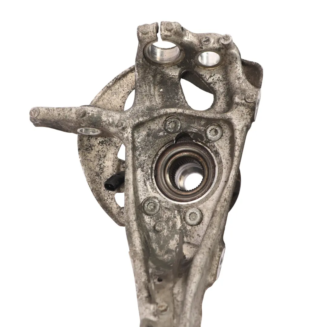 Steering Knuckle Wheel Carrier Hub Front Left N/S to Porsche Macan 95B with Part number 95B407253F Porsche Macan 95B Steering Knuckle Wheel Carrier Hub Front Left N/S - SKU 95B407253F - Part number 95B407253F