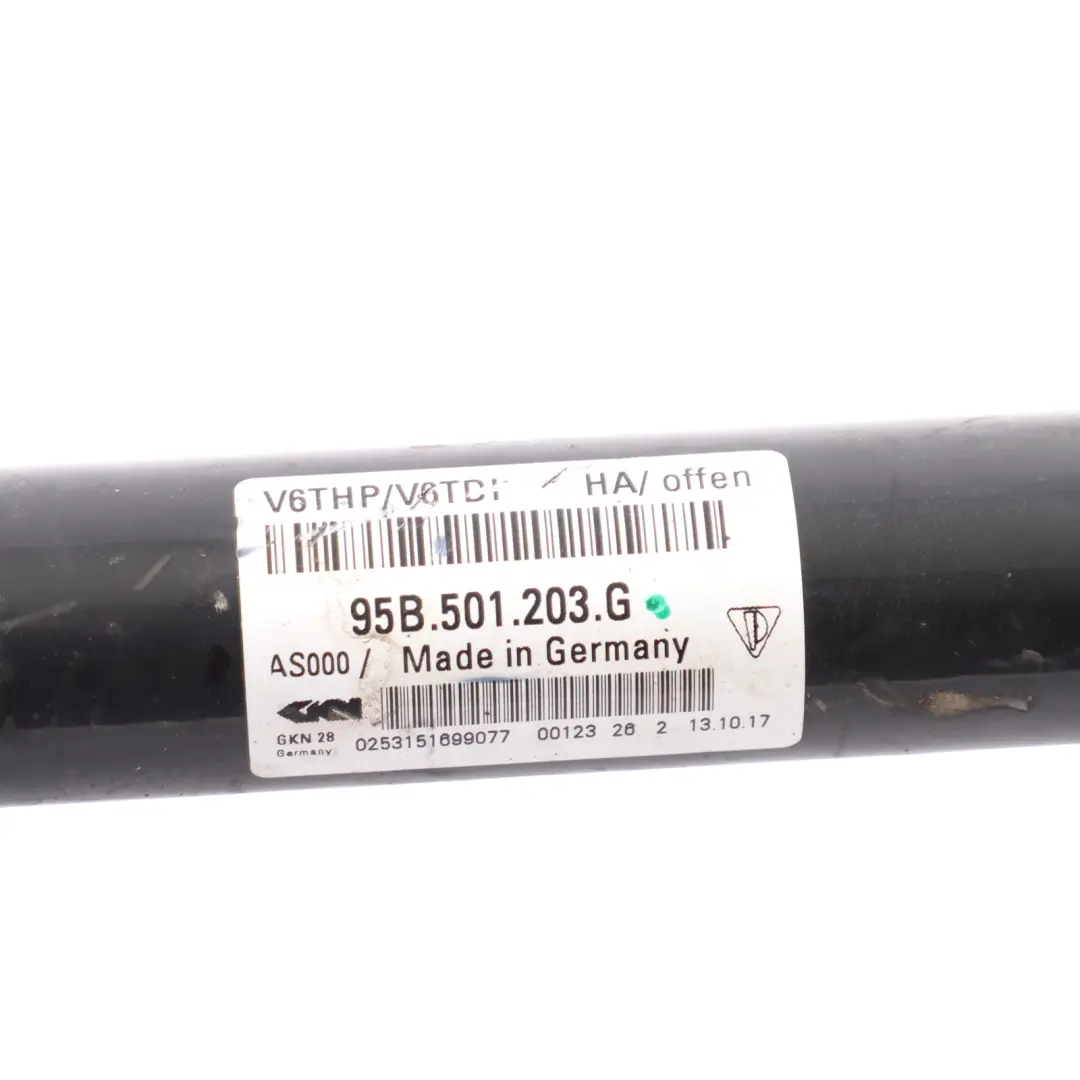 Porsche Macan 95B Rear Axle Driveshaft Drive Shaft Left Right N/O/S - SKU 95B501203G - Part number 95B501203G