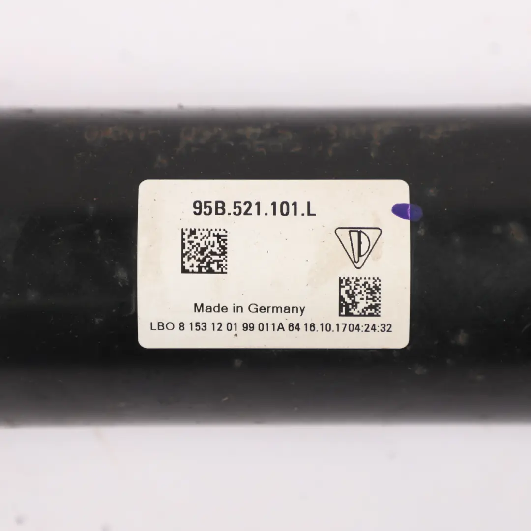 Propshaft Prop Drive Shaft 3.0 TDI Diesel to Porsche Macan 95B with Part number 95B521101L Porsche Macan 95B Propshaft Prop Drive Shaft 3.0 TDI Diesel - SKU 95B521101L - Part number 95B521101L