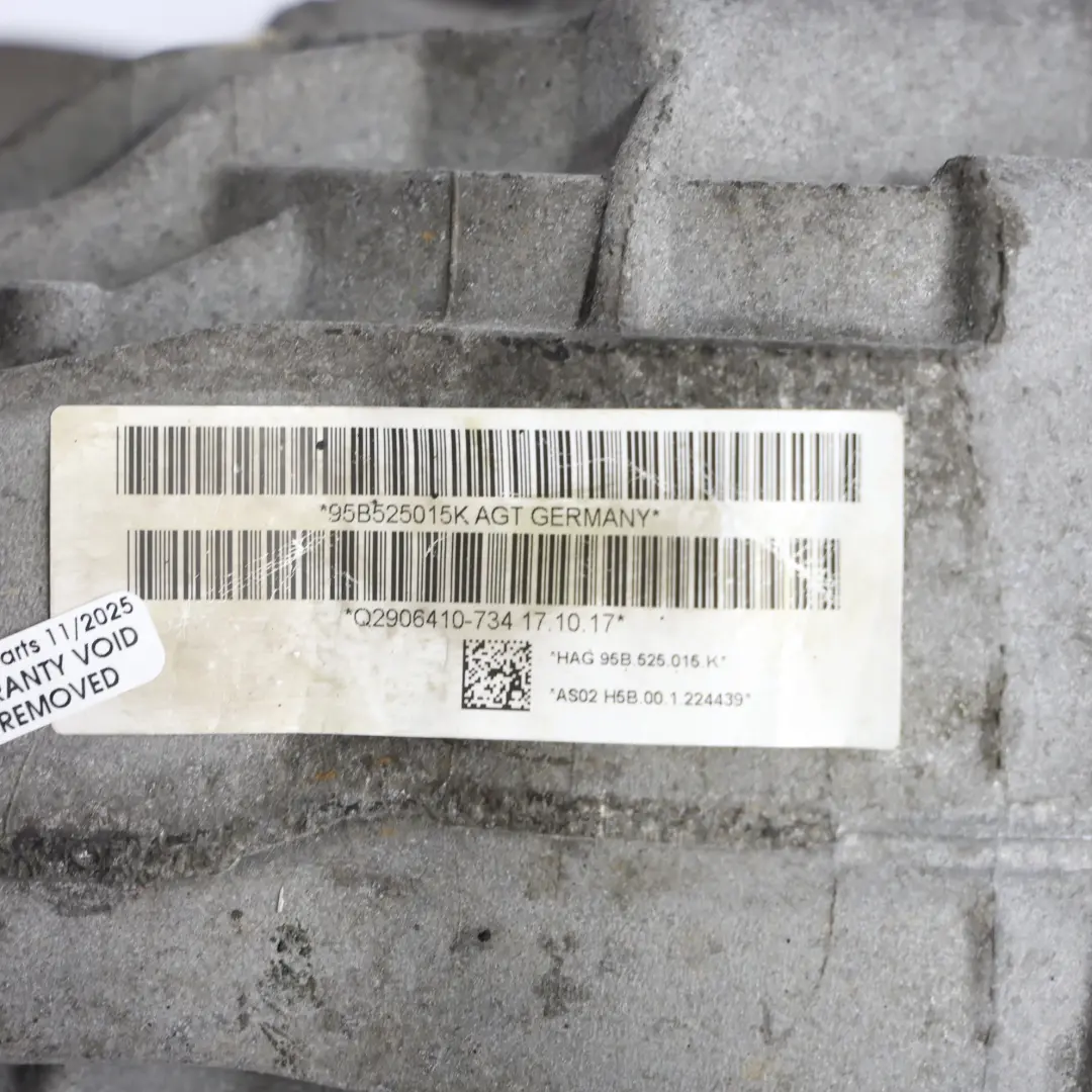 Porsche Macan S 95B Hinter Achs Differenzial Diff GARANTIE - SKU 95B525015K - Teilenummer 95B525015K