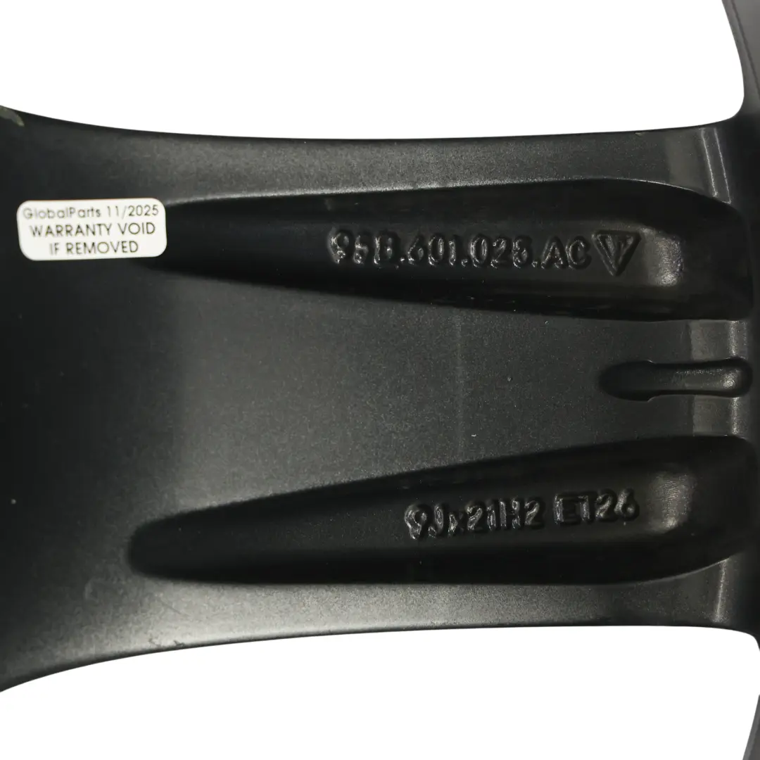 Felga Aluminiowa Przednia Czarna 21" 9J ET:26 do Porsche Macan 95B o numerze 95B601025AC Porsche Macan 95B Felga Aluminiowa Przednia Czarna 21" 9J ET:26 - SKU 95B601025AC-2 - Numer Części 95B601025AC