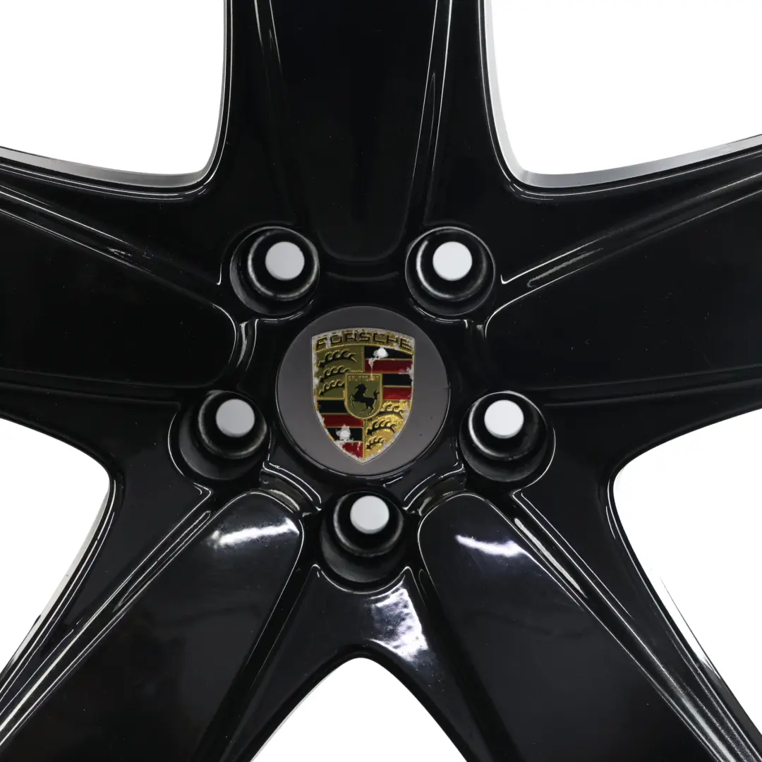 Jante Arrière Alliage Noir 21" 10J ET:19 pour Porsche Macan 95B à propos du numéro de pièce 95B601025AE Porsche Macan 95B Jante Arrière Alliage Noir 21" 10J ET:19 - SKU 95B601025AE-2 - Numéro de pièce 95B601025AE