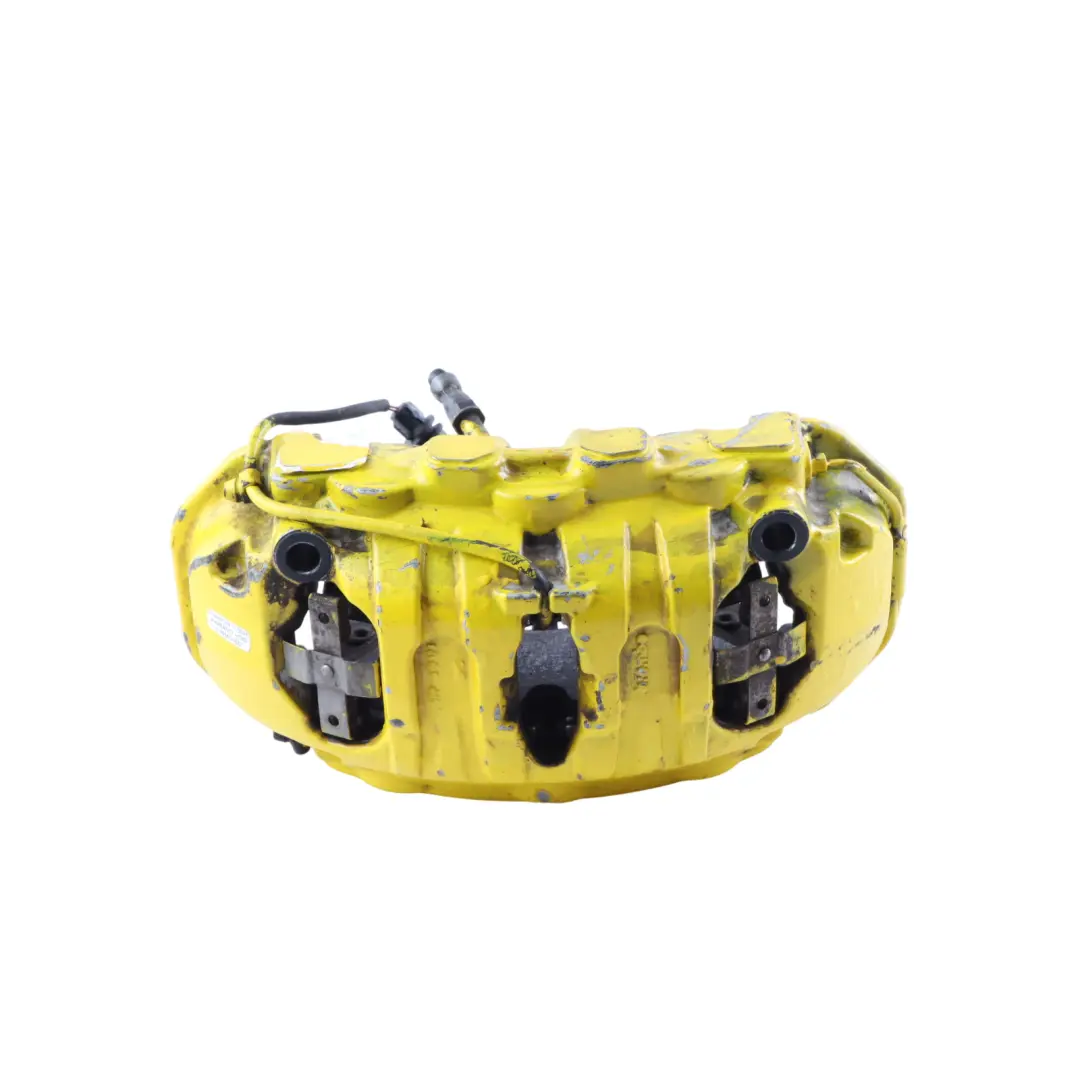 Brake Caliper Housing Yellow Front Left N/S to Porsche Macan 95B with Part number 95B615123A Porsche Macan 95B Brake Caliper Housing Yellow Front Left N/S - SKU 95B615123A-1 - Part number 95B615123A