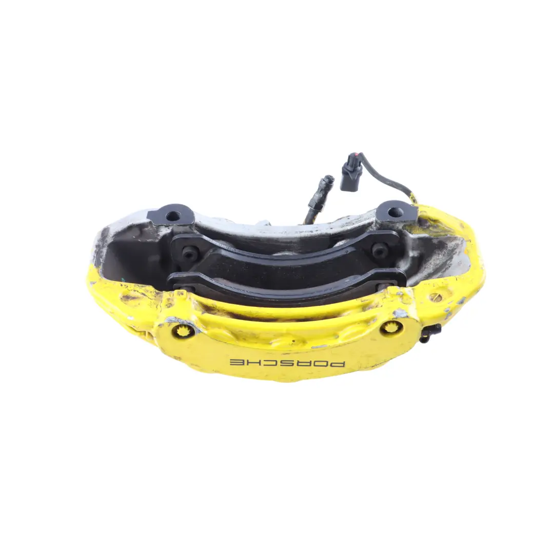 Brake Caliper Housing Yellow Front Left N/S to Porsche Macan 95B with Part number 95B615123A Porsche Macan 95B Brake Caliper Housing Yellow Front Left N/S - SKU 95B615123A-1 - Part number 95B615123A