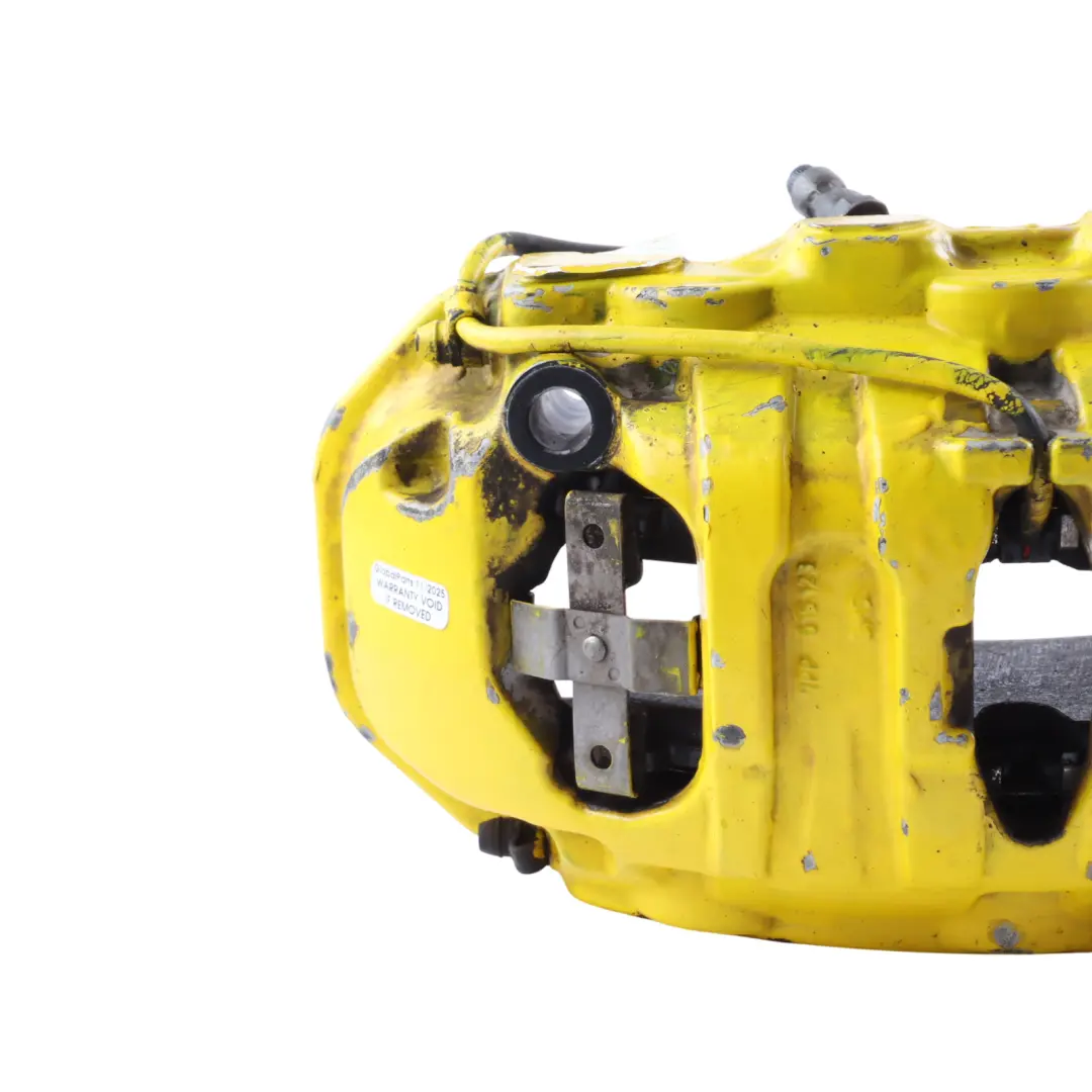 Porsche Macan 95B Brake Caliper Housing Yellow Front Left N/S - SKU 95B615123A-1 - Part number 95B615123A