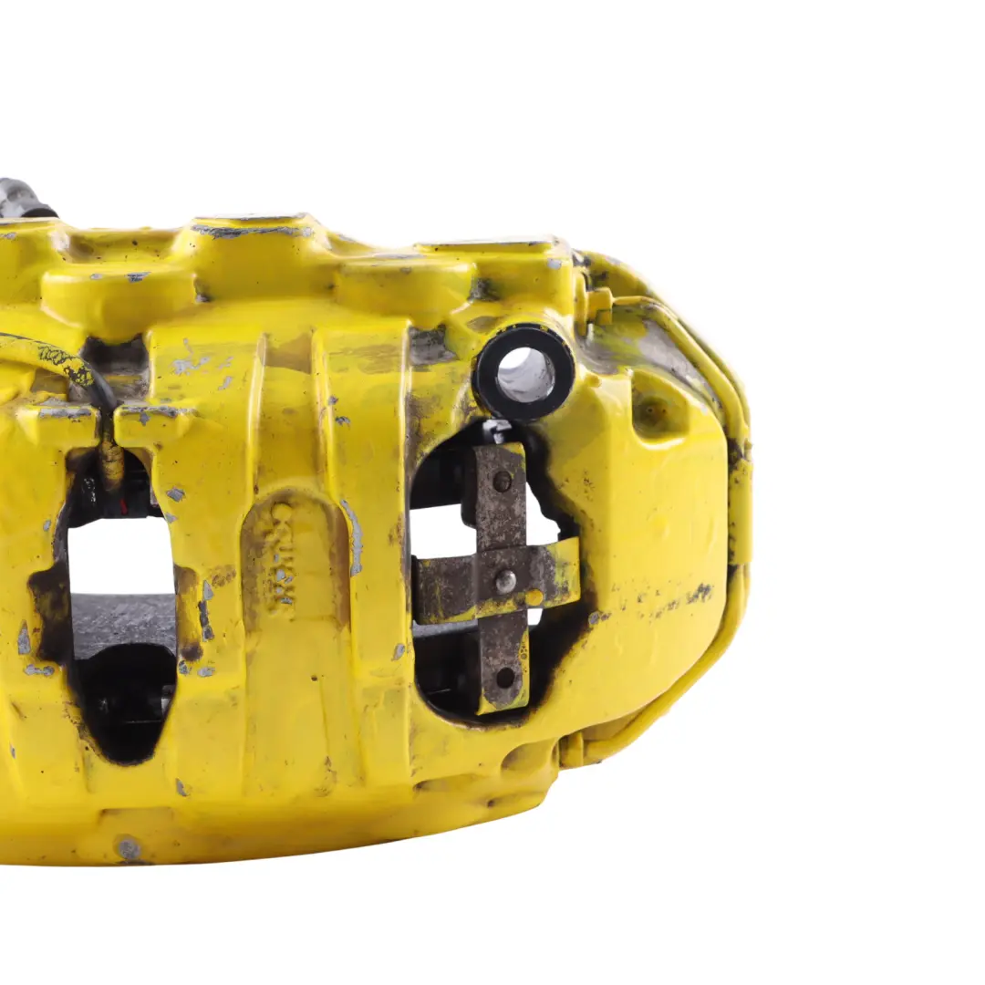 Brake Caliper Housing Yellow Front Left N/S to Porsche Macan 95B with Part number 95B615123A Porsche Macan 95B Brake Caliper Housing Yellow Front Left N/S - SKU 95B615123A-1 - Part number 95B615123A