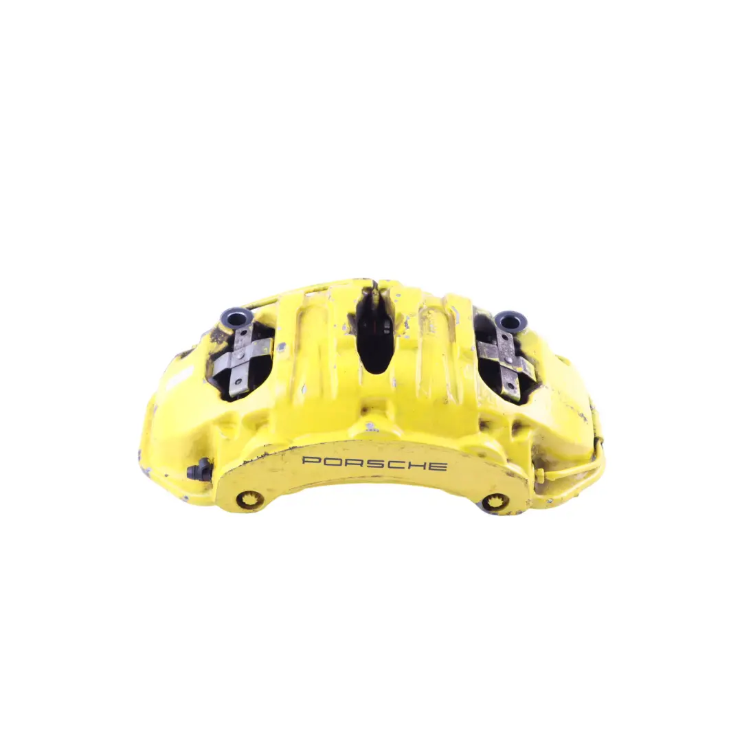 Brake Caliper Housing Yellow Front Left N/S to Porsche Macan 95B with Part number 95B615123A Porsche Macan 95B Brake Caliper Housing Yellow Front Left N/S - SKU 95B615123A-1 - Part number 95B615123A