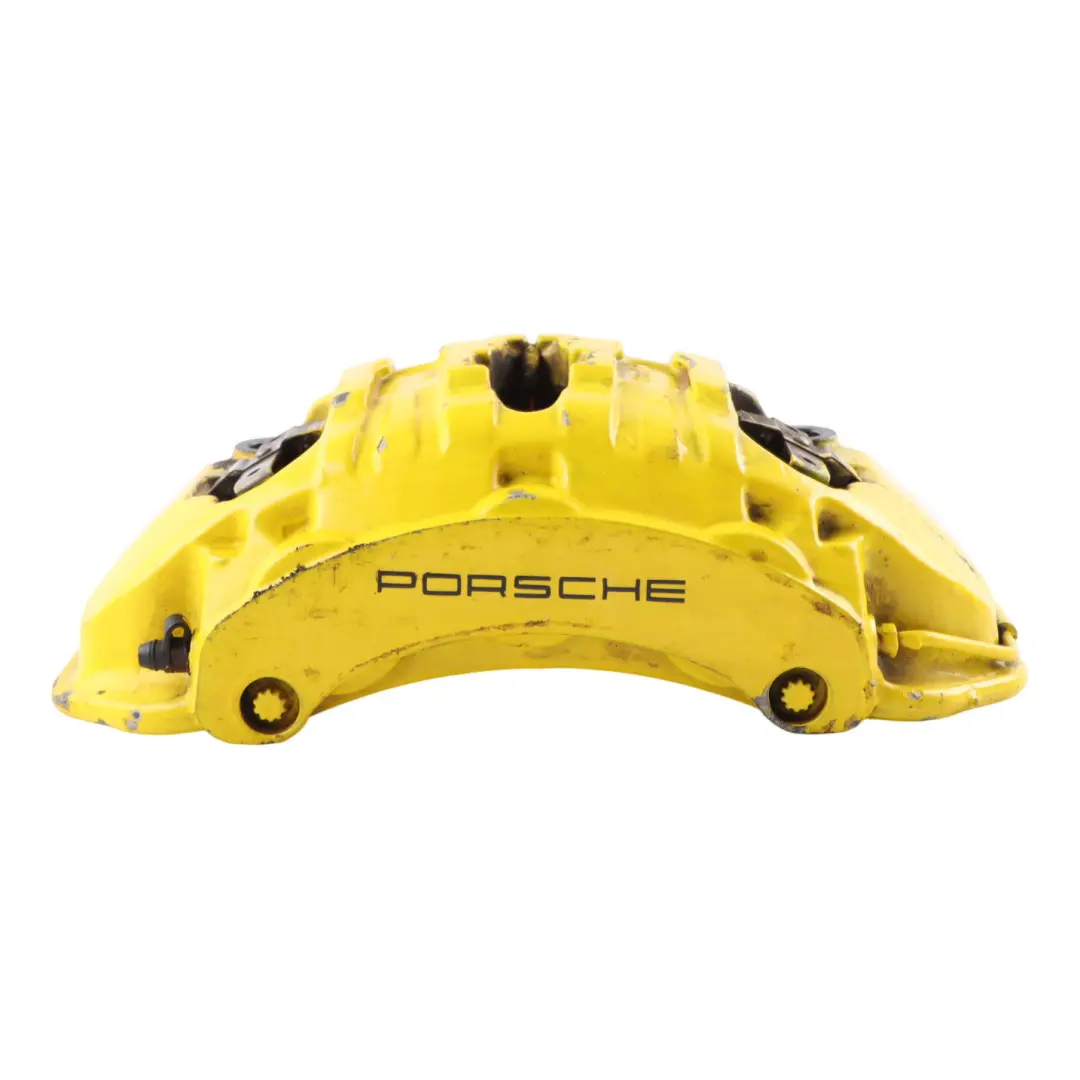 Porsche Macan 95B Brake Caliper Housing Yellow Front Left N/S - SKU 95B615123A-1 - Part number 95B615123A