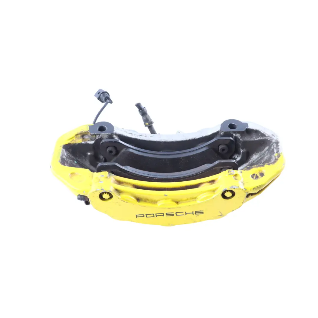 Porsche Macan 95B Brake Caliper Housing Yellow Front Right O/S 95B615124A - SKU 95B615124A-1 - Part number 95B615124A-1